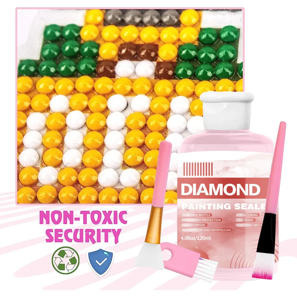 Kit scellement peinture diamant 120 à 240 ml avec 3 pinceaux