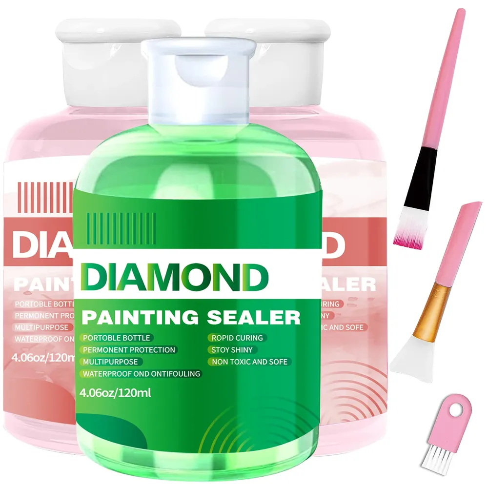 Kit scellement peinture diamant 120 à 240 ml avec 3 pinceaux