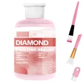 Kit scellement peinture diamant 120 à 240 ml avec 3 pinceaux – Couleur Pink-1