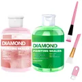 Kit scellement peinture diamant 120 à 240 ml avec 3 pinceaux – Couleur pink-green