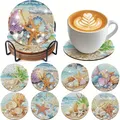 Kit sous-verres peinture diamant océan 8 pièces – Couleur AE-BD218