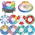 Kit sous-verres peinture diamant océan 8 pièces – Couleur AE-BD246