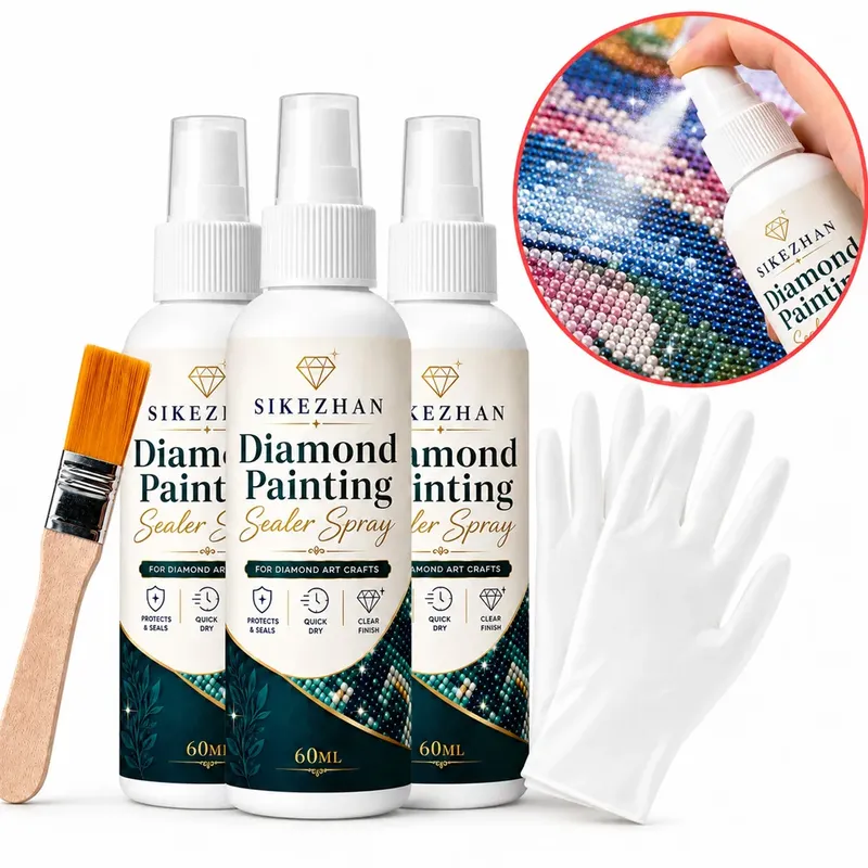 Kit spray scellant brillant pour peinture diamant