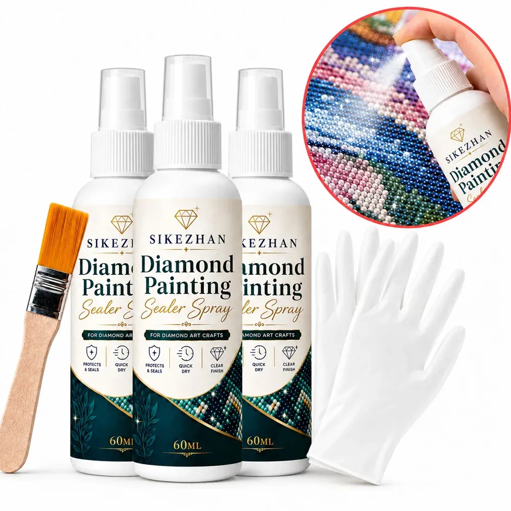 Kit spray scellant brillant pour peinture diamant