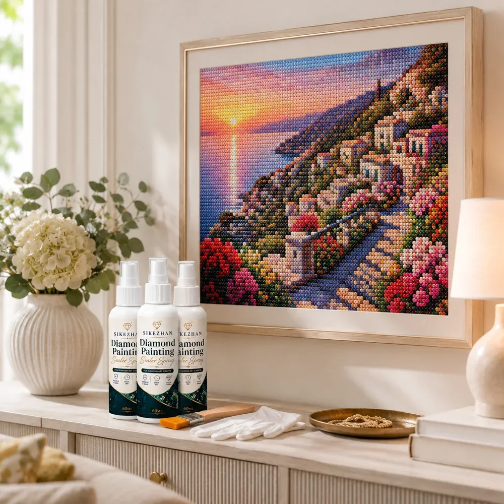 Kit spray scellant brillant pour peinture diamant