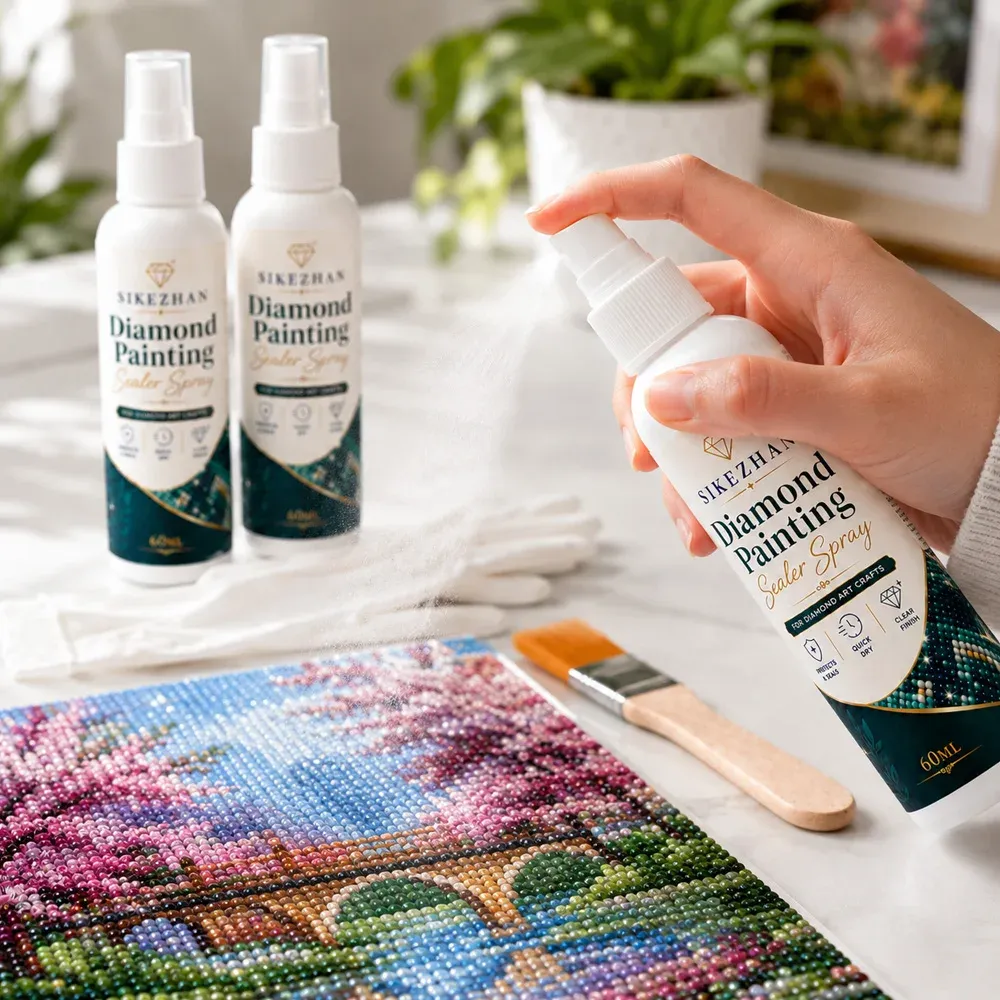 Kit spray scellant brillant pour peinture diamant