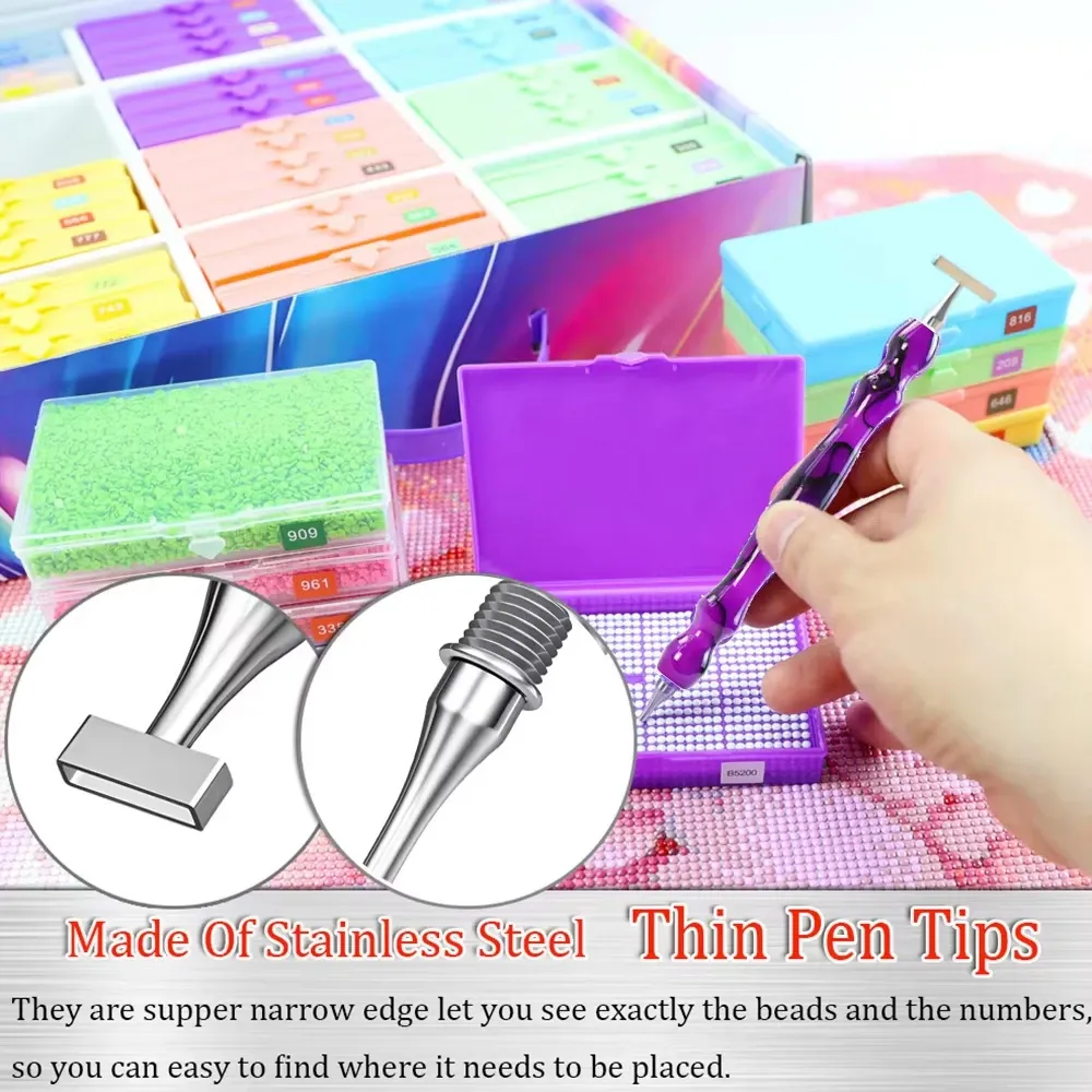 Kit stylos applicateurs résine peinture diamant