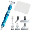 Kit stylos diamant peinture 6 têtes – Couleur F Blue Metal Tip