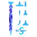 Kit stylos peinture diamant 6 pointes – Couleur D  Blue Plastic