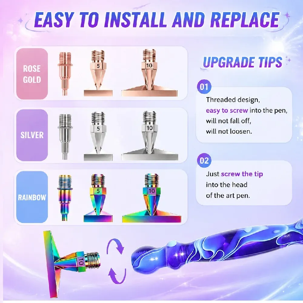 Kit stylos peinture diamant interface filetée