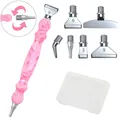 Kit stylos peinture diamant résine 5D 6 pointes – Couleur D Pink 6 Metal