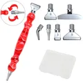 Kit stylos peinture diamant résine 5D 6 pointes – Couleur D Red 6 Metal