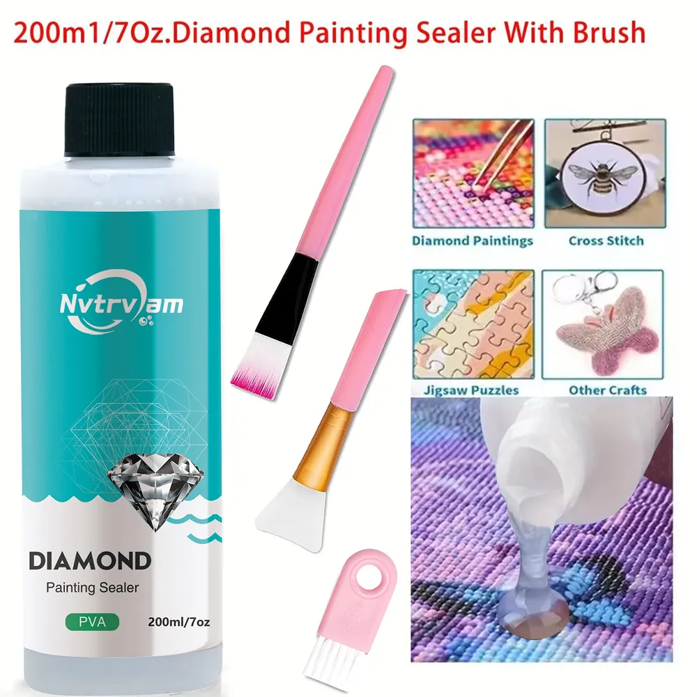 Lot de 1 à 3 scellants brillants pour peinture diamant