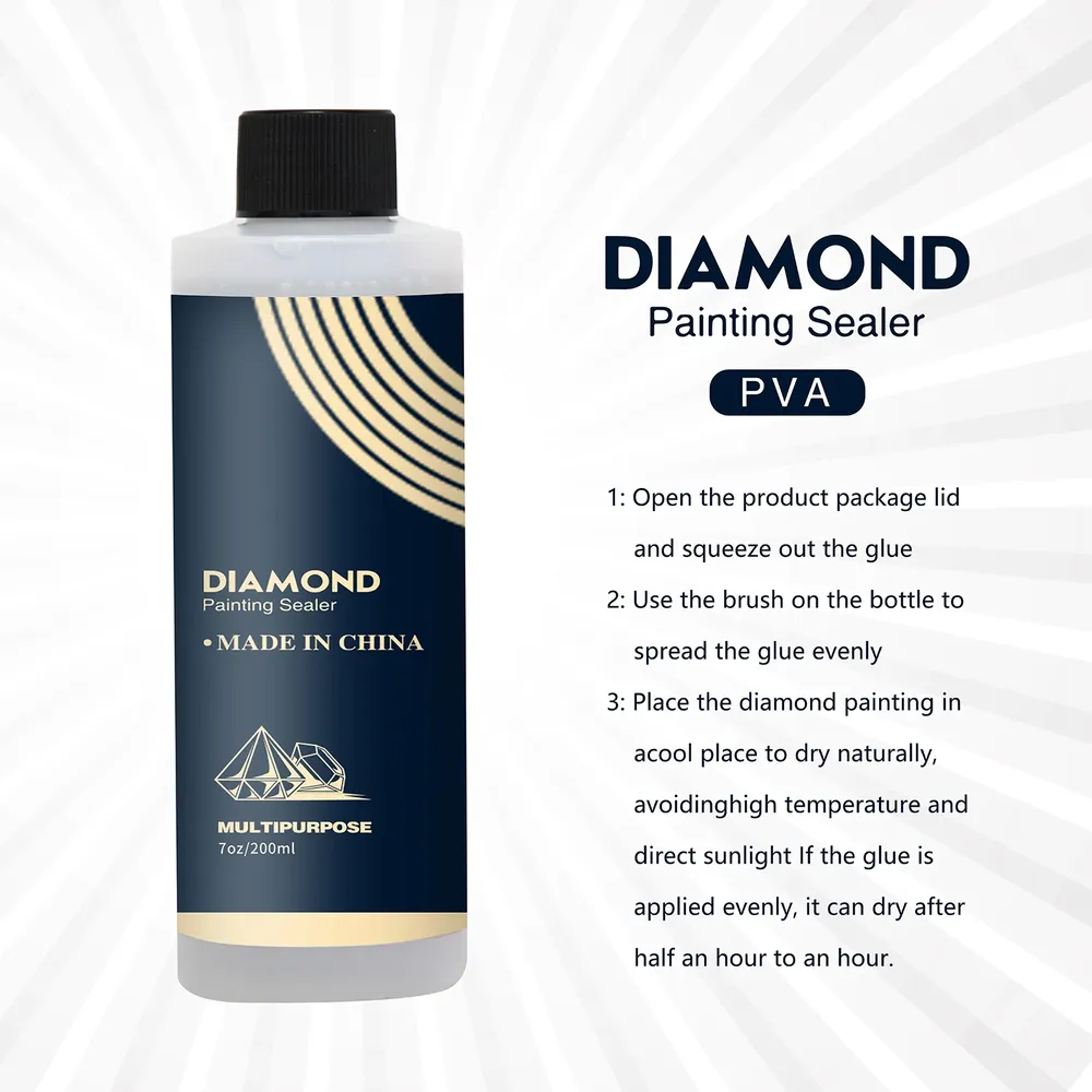 Lot de 1 à 3 scellants brillants pour peinture diamant