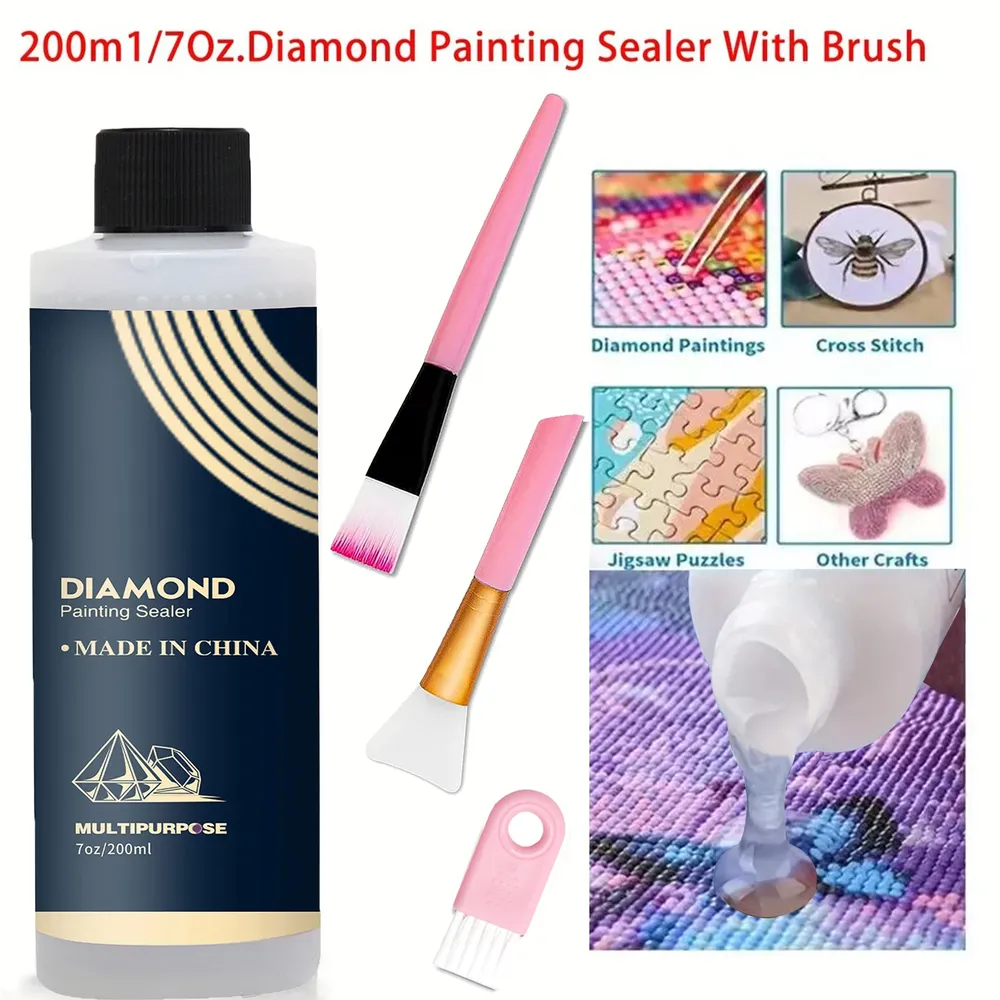Lot de 1 à 3 scellants brillants pour peinture diamant
