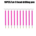 Lot de 10 stylos broderie diamant – Couleur 10pcs 9Tou