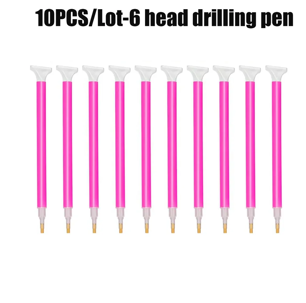 Lot de 10 stylos broderie diamant