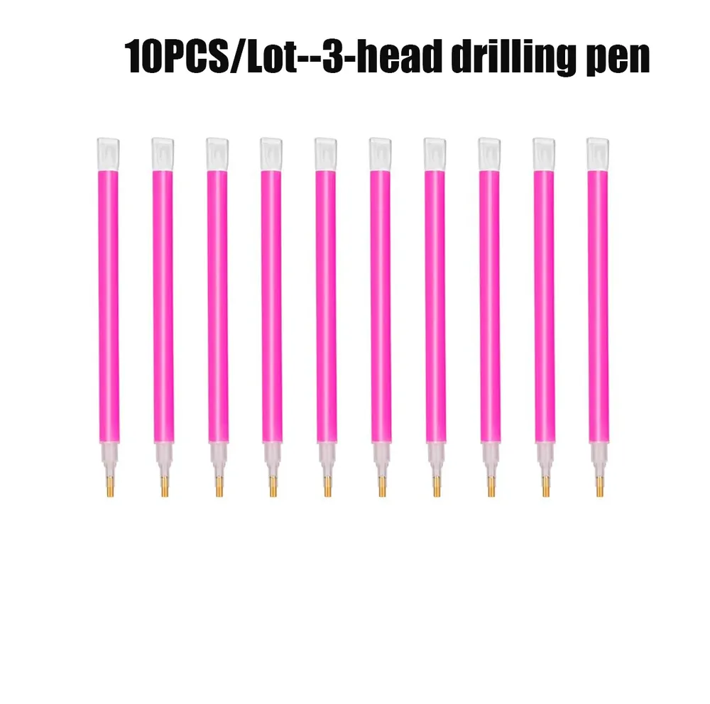 Lot de 10 stylos broderie diamant