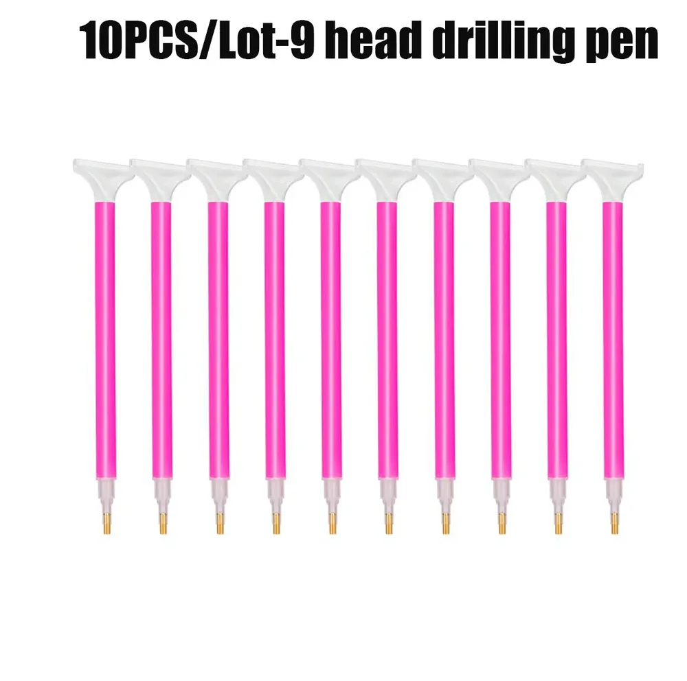 Lot de 10 stylos broderie diamant