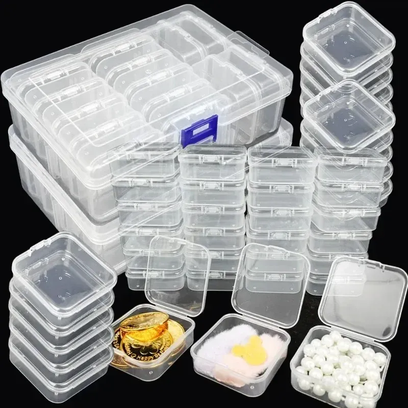 Lot de 14 ou 30 boîtes rangement strass et perles