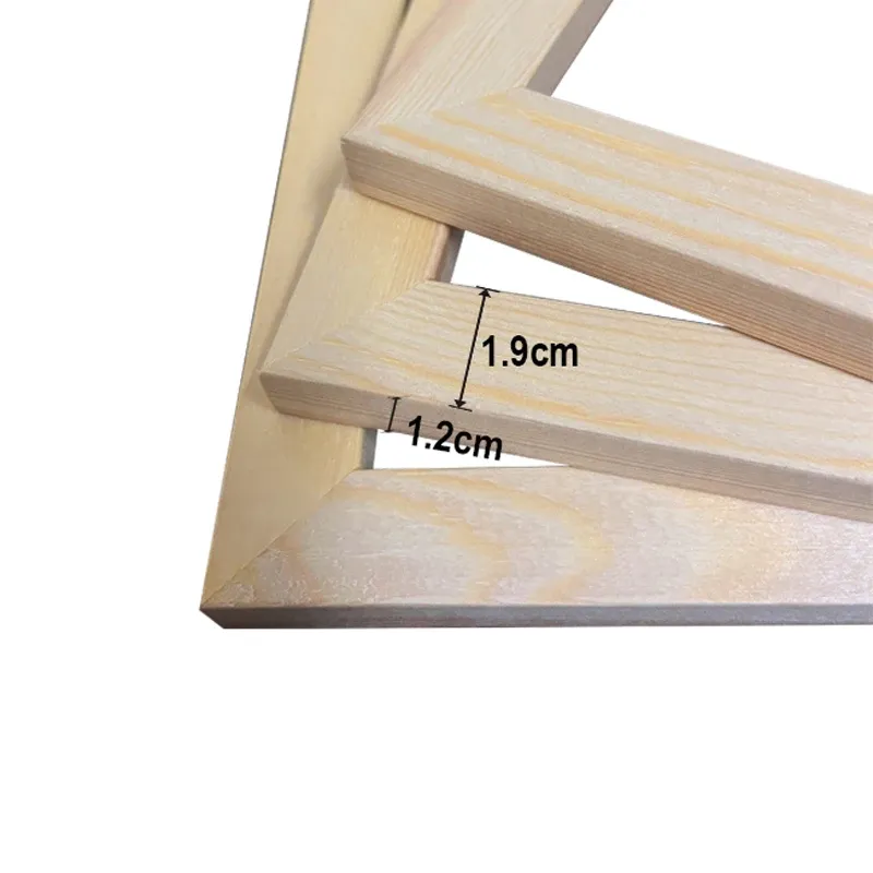 Lot de 3 cadres bois pour toile et peinture diamant