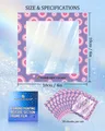 Lot de 30 films protecteurs pour peinture diamant 10 cm – Color Pink Donut