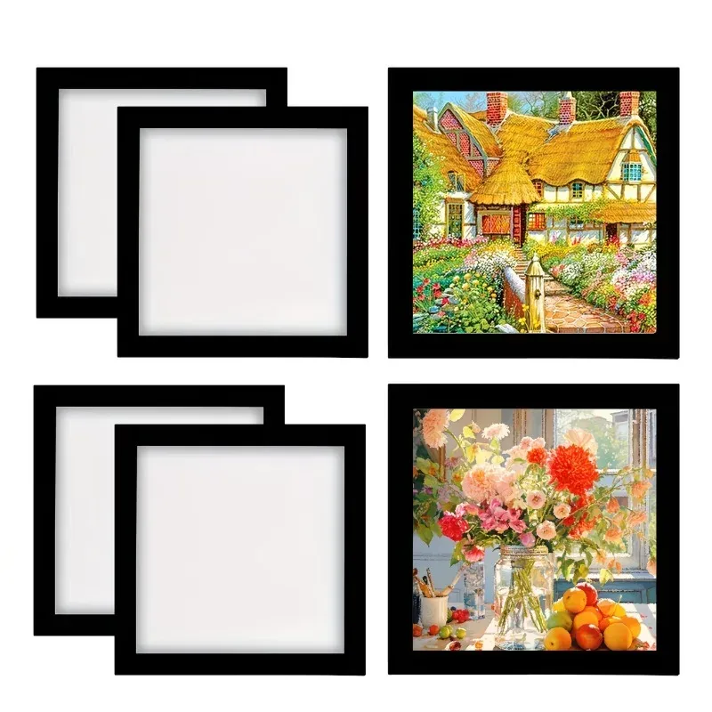 Lot de 5 à 10 cadres magnétiques pour peinture diamant 30x30 cm
