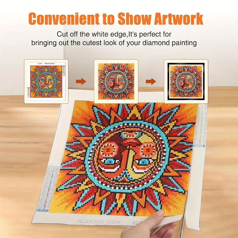 Lot de 5 à 10 cadres magnétiques pour peinture diamant 30x30 cm