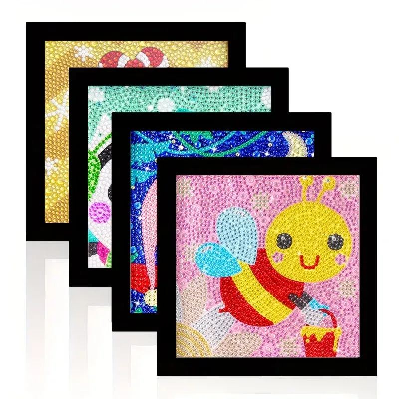 Lot de 5 à 10 cadres magnétiques pour peinture diamant 30x30 cm