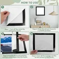 Lot de 5 cadres magnétiques noirs 30x30cm – 4
