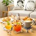 Lot de 8 dessous de verre diamant animal – 4