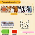 Lot de 8 dessous de verre diamant animal – 5