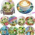 Lot de 8 dessous de verre diamant grenouille – 1