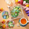 Lot de 8 dessous de verre diamant grenouille – 5