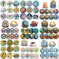 Lot de 8 sous-verres peinture diamant bouquet – 1