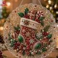 Ornements suspendus Noël peinture diamant acrylique – 6