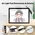 Panneau lumineux LED A4 sans fil 6 niveaux luminosité – 3