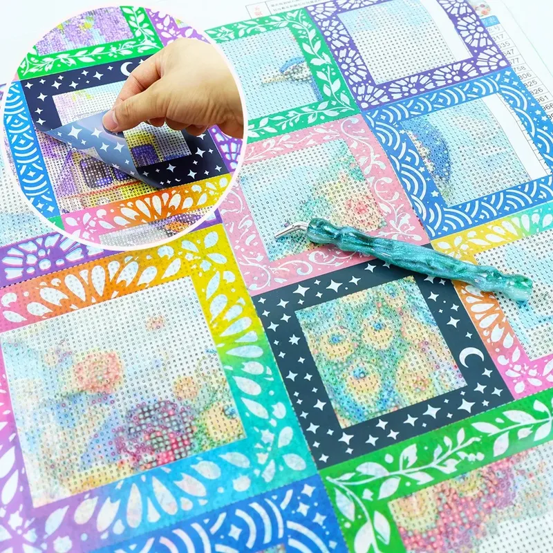 Papier démoulage peinture diamant