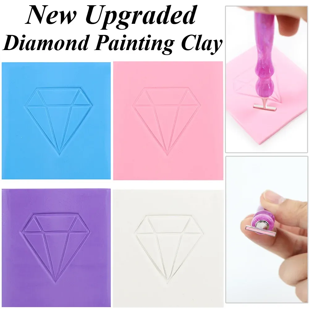 Pâte à modeler parfumée pour peinture diamant lot de 4