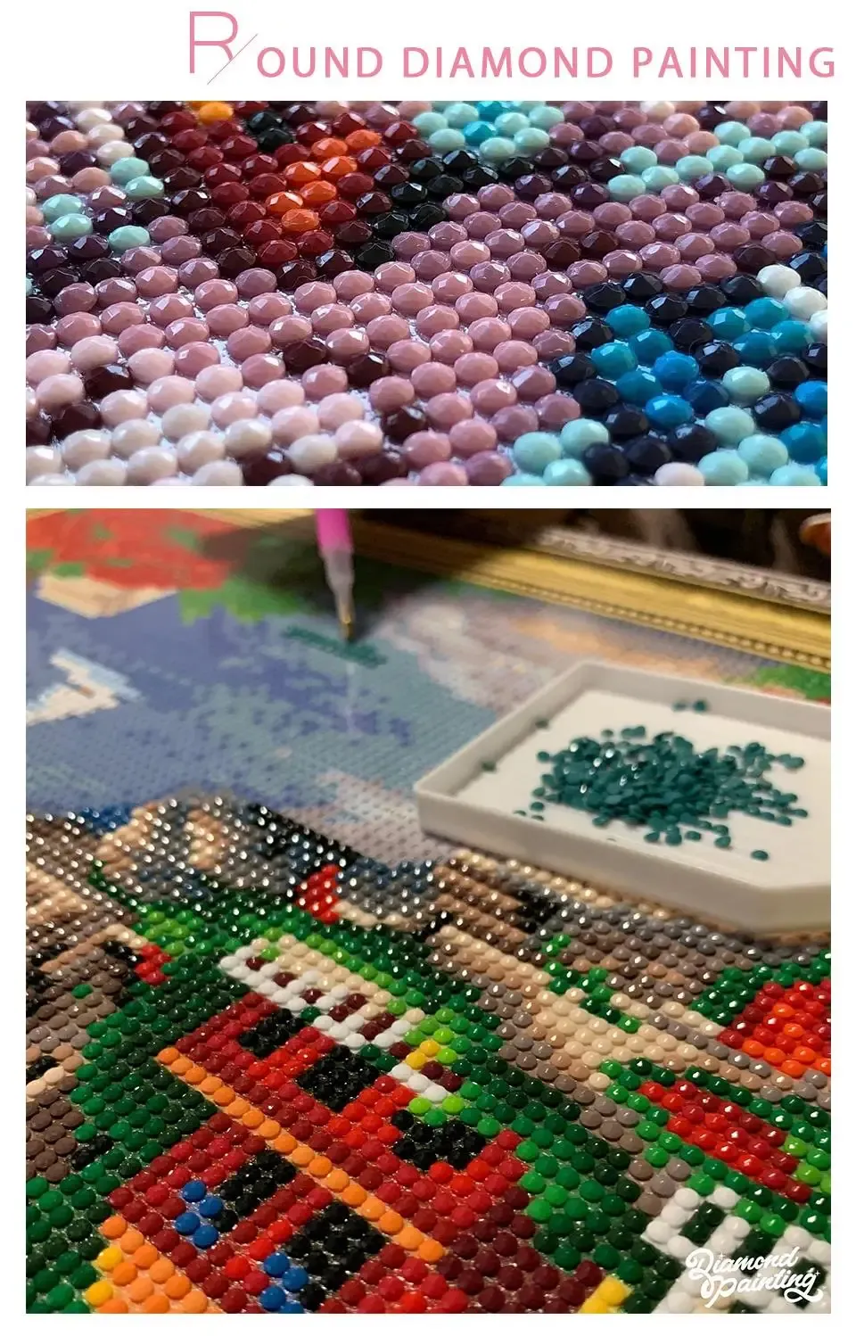 Peinture diamant 120 couleurs 40 à 120 cm