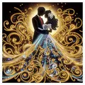 Peinture diamant 5D couple romantique 30 cm – 1