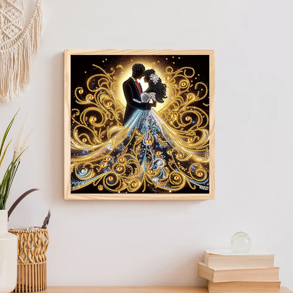Peinture diamant 5D couple romantique 30 cm