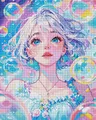 Peinture diamant 5D fille bulles colorées 40x50 cm – 2