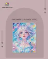 Peinture diamant 5D fille bulles colorées 40x50 cm – 3