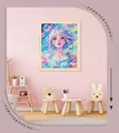 Peinture diamant 5D fille bulles colorées 40x50 cm – 6