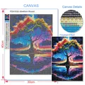 Peinture diamant 5D paysage lune arbre 30x40 cm – 3