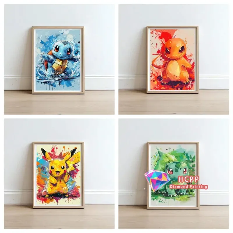 Peinture diamant 5D Pokémon 20 à 70 cm
