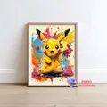 Peinture diamant 5D Pokémon 20 à 70 cm – Couleur BLANC (1)