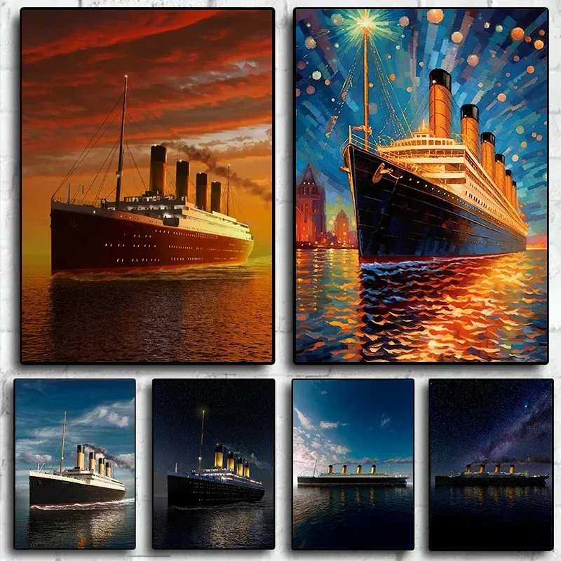Peinture diamant affiche Titanic 20x25 à 50x70 cm