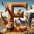 Peinture diamant alphabet animal 20 à 50 cm – Couleur 718